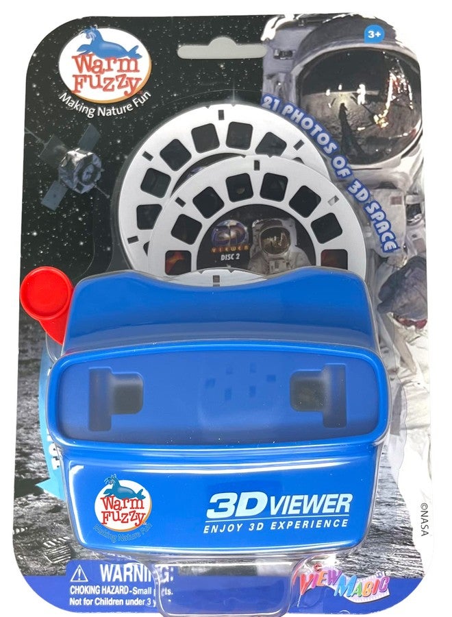 WARM FUZZY Toys 3D Viewfinder (Space) - Viewfinder for Kids & Adults, Classic Toys, Slide Viewer, 3D Reel Viewer, Retro, Vintage Toys with 3 Reels - Contains 21 High Definition 3D Images - Image 1